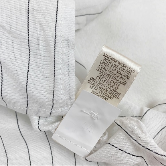 Max Studio striped popover shirt long sleeve tunic - Picture 7 of 8